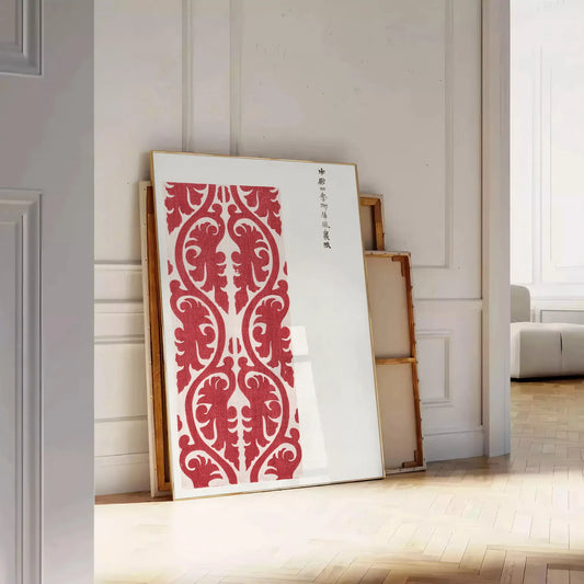 captivating allure Taguchi Tomoki Yatsuo Tsubaki Japanese art poster vibrant orange subtle gray tones cultural flair space exquisite wall thoughtful gift style