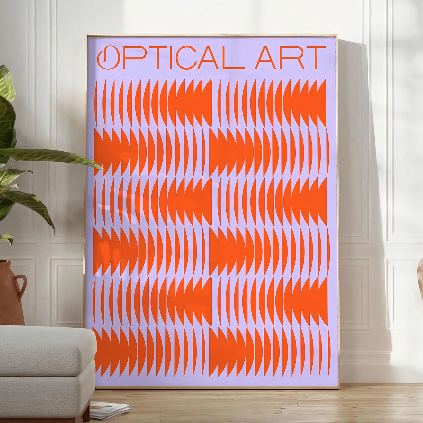 vibrant fusion orange blue modern art poster stunning piece wall bold touch space perfect gift lovers decor eye artwork available frame
